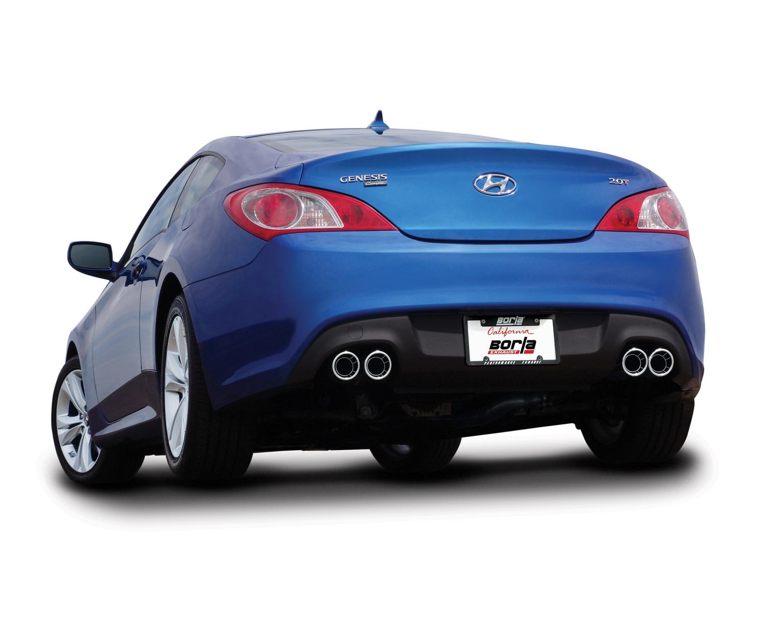 Borla Cat-Back(Tm) Exhaust System - S-Type - Stainless Steel Tips (2010-2014 Genesis Coupe) - 140350