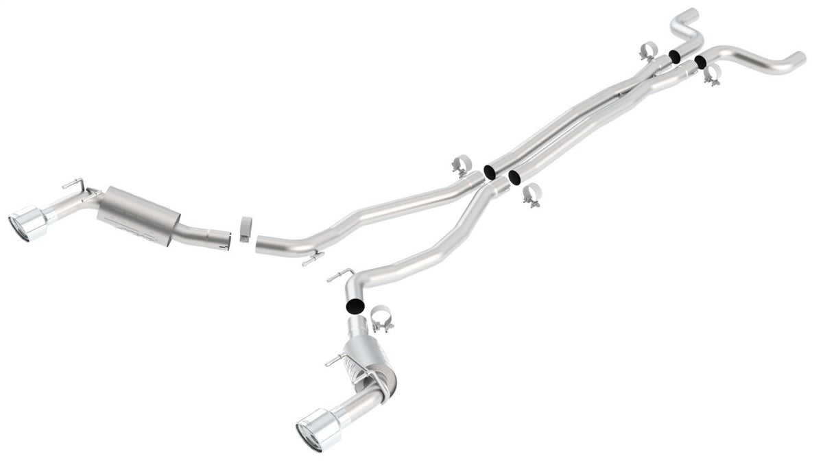 Borla Cat-Back(Tm) Exhaust System - Atak(R) - Stainless Steel Tips (2010-2013 Camaro) - 140356