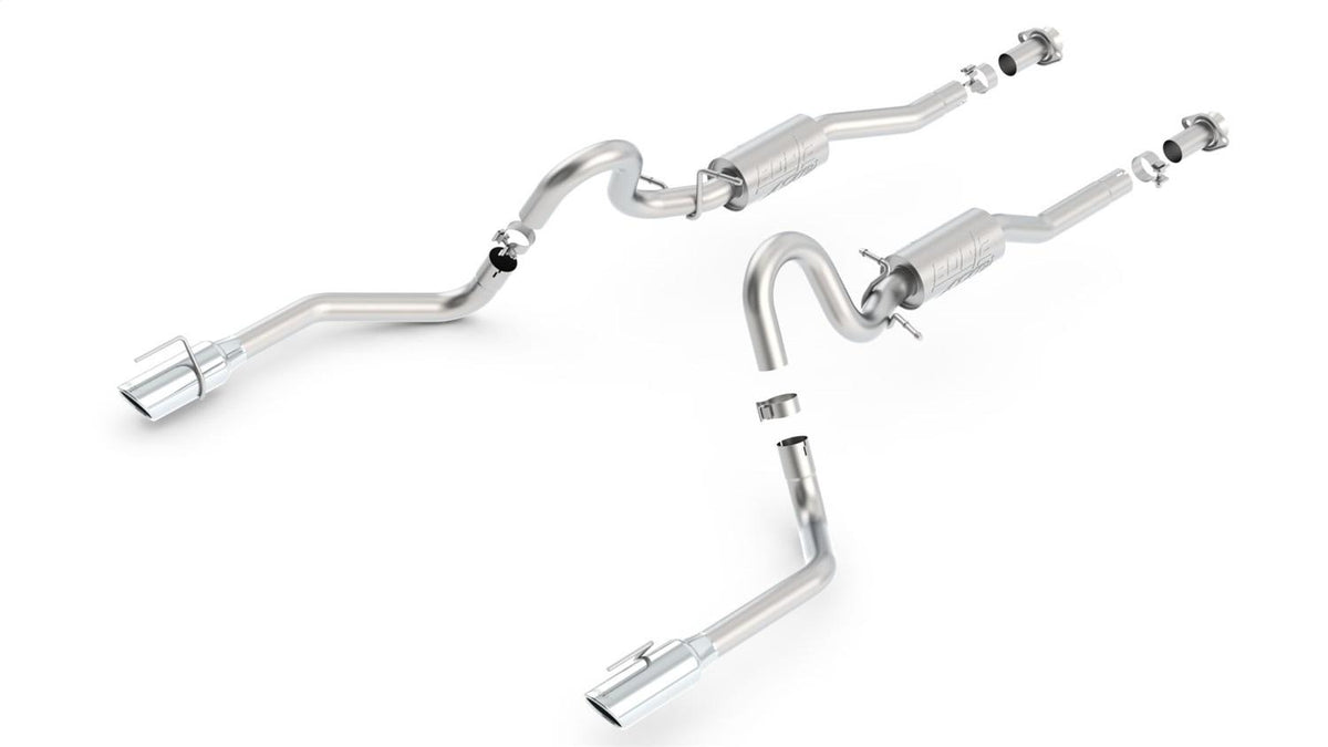 Borla Cat-Back(Tm) Exhaust System - Atak(R) - Stainless Steel Tips (1999-2004 Mustang) - 140458