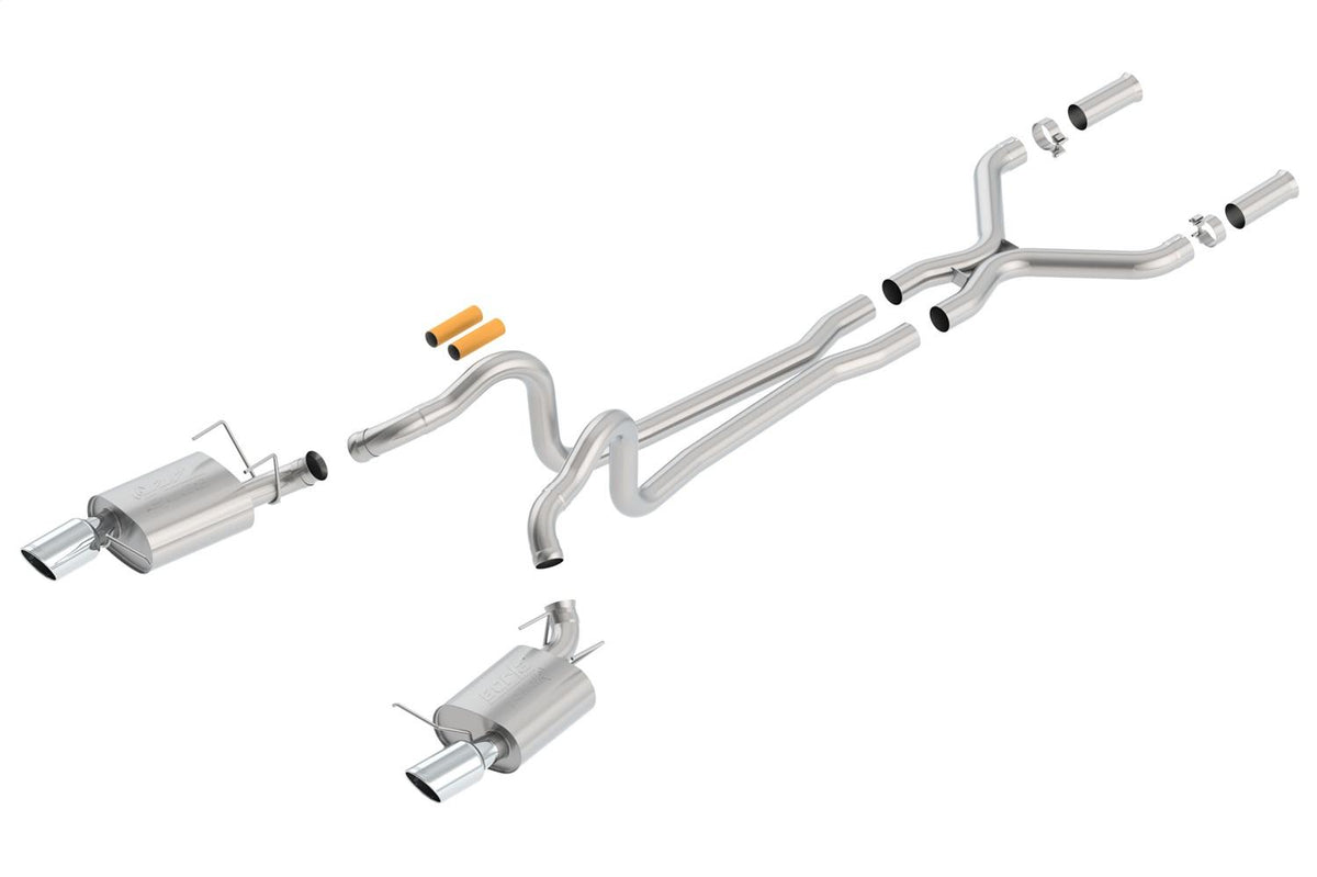Borla 2.75" Cat-Back Exhaust System - Atak - 4.5" Stainless Steel Tips (2013-2014 Mustang GT) - 140516