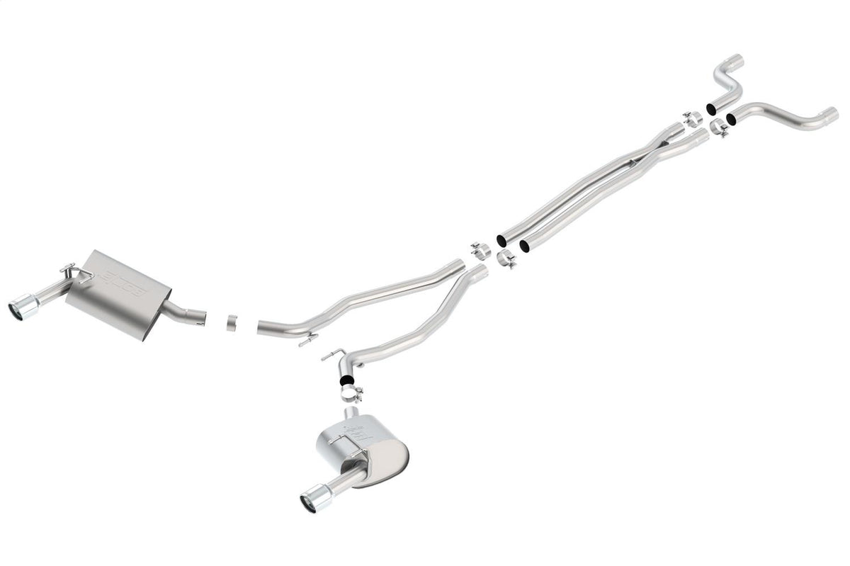 Borla Cat-Back(Tm) Exhaust System - S-Type - Stainless Steel Tips (2014-2015 Camaro LS, Camaro LT) - 140526