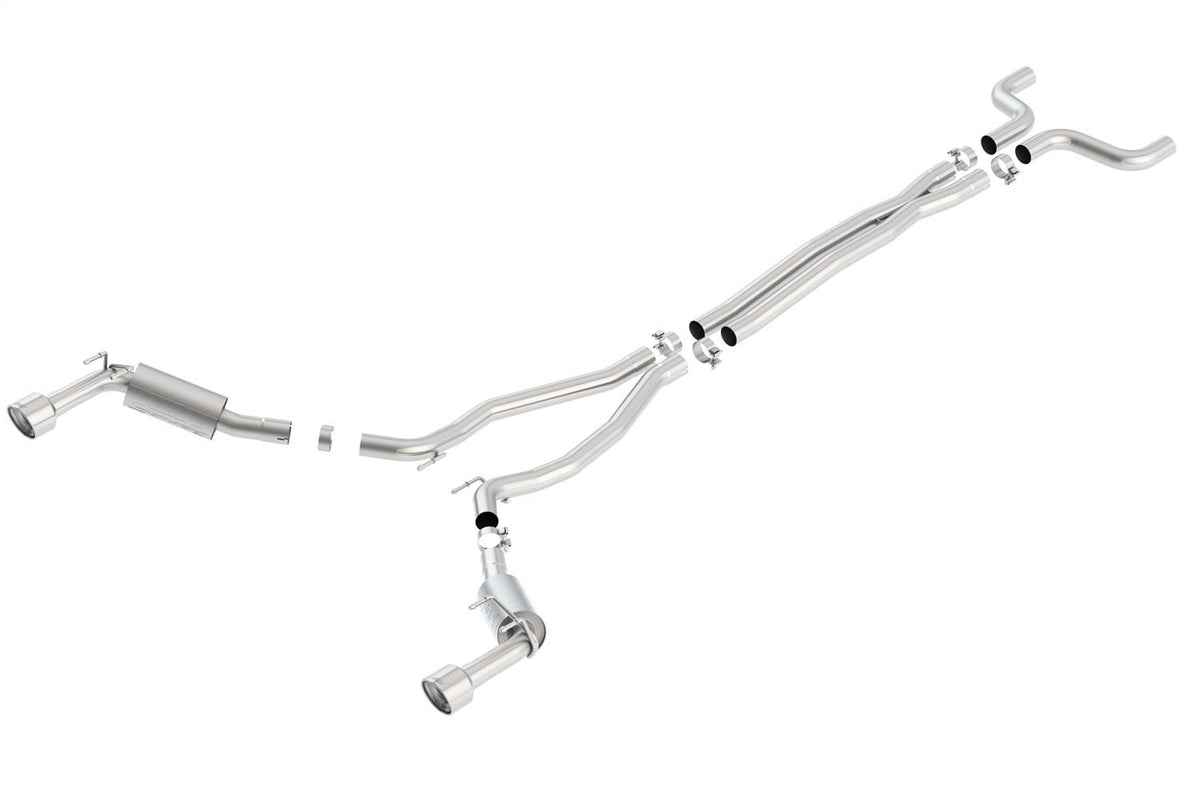 Borla Cat-Back(Tm) Exhaust System - S-Type - Stainless Steel Tips (2014-2015 Camaro) - 140530