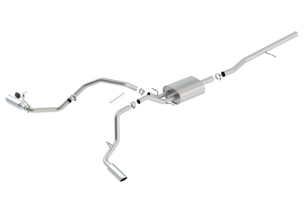 Borla Cat-Back(Tm) Exhaust System - S-Type - Stainless Steel Tips (2014-2018 Silverado 1500, Sierra 1500) - 140545