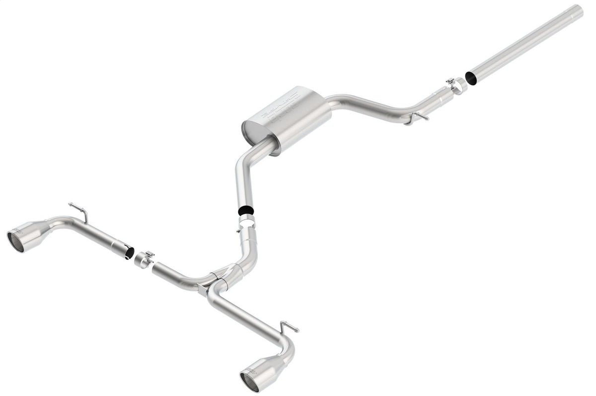 Borla Cat-Back(Tm) Exhaust System - S-Type - Stainless Steel Tips (2015-2017 GTI) - 140597