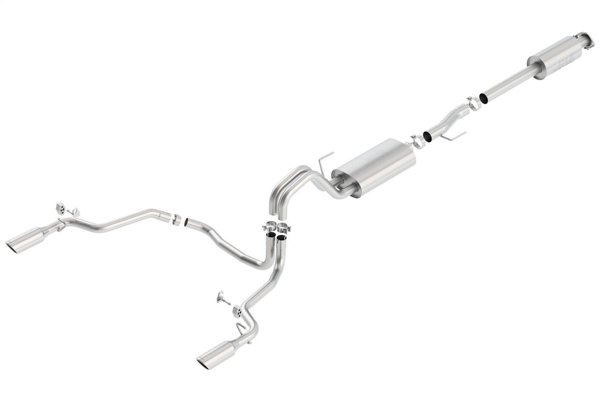 Borla Cat-Back(Tm) Exhaust System - S-Type - Stainless Steel Tips (2015-2020 Ford F-150) - 140615