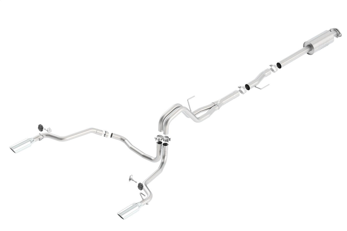 Borla Cat-Back(Tm) Exhaust System - Atak(R) - Stainless Steel Tips (2015-2020 Ford F-150) - 140616
