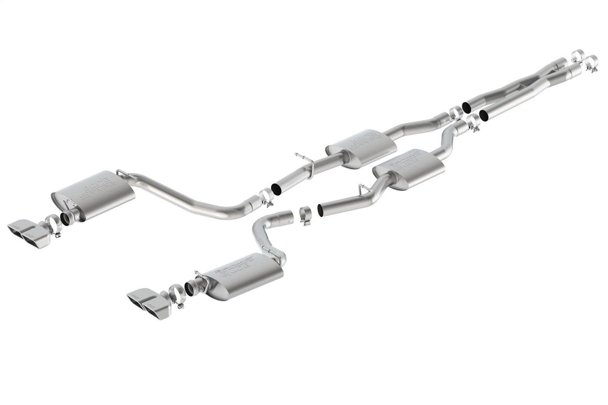 Borla Cat-Back(Tm) Exhaust System - S-Type - Stainless Steel Tips (2015-2023 Challenger) - 140627