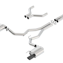Borla 3" Cat-Back Exhaust System - S-Type - 4" Chrome Black Tips (2015-2017 Mustang GT) - 140629BC