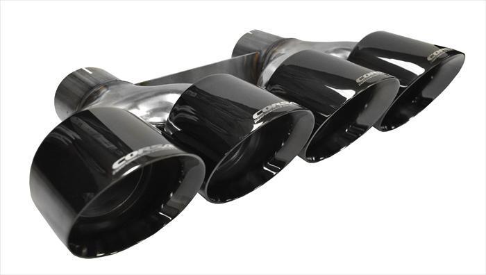 Corsa 14062BLK 4.5" Pro Series Tip Kit With 3.0" Pipe Diameter Black (2014-2019 C7 Chevrolet Corvette)
