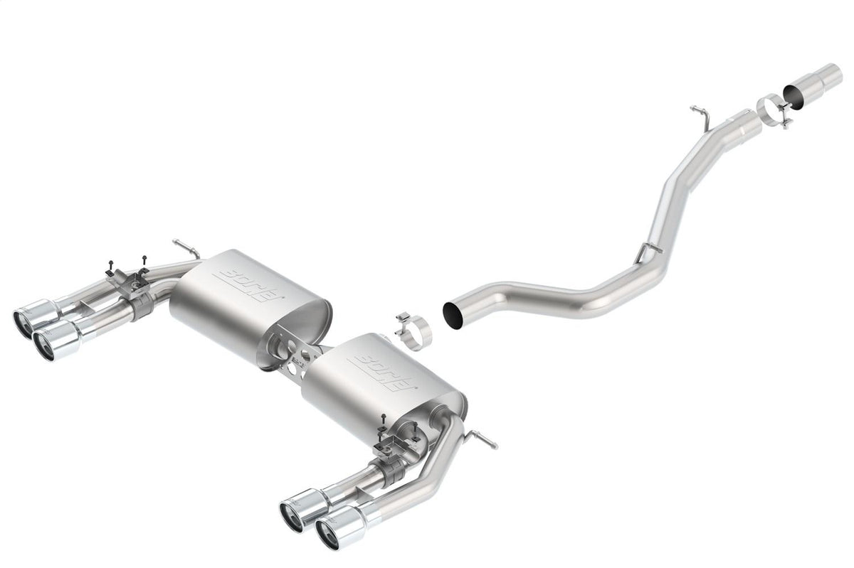 Borla Cat-Back(Tm) Exhaust System - S-Type - Stainless Steel Tips (2015-2020 S3) - 140631
