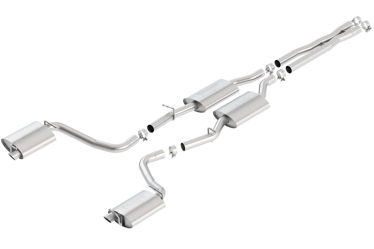 Borla Cat-Back(Tm) Exhaust System - S-Type - Stainless Steel Tips (2015-2022 300, Charger) - 140636