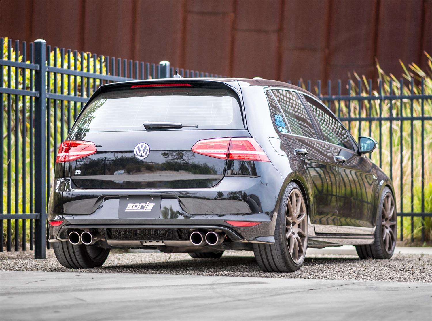 Borla Cat-Back(Tm) Exhaust System - S-Type - Stainless Steel Tips (2015-2017 Golf R) - 140643
