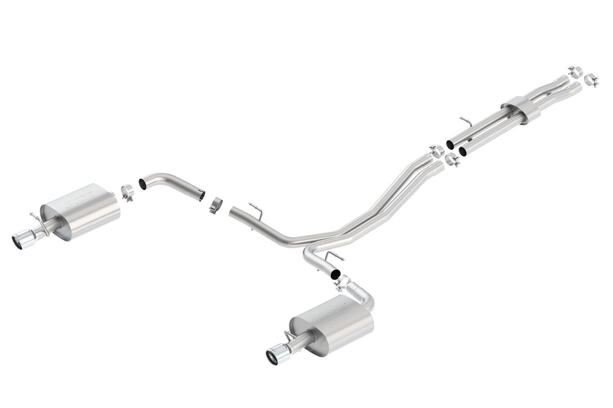 Borla Cat-Back(Tm) Exhaust System - S-Type - Stainless Steel Tips (2013-2015 Explorer) - 140656