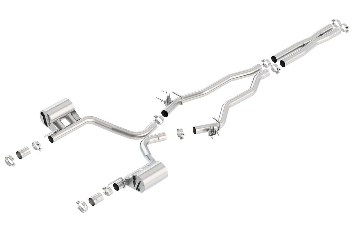 Borla Cat-Back(Tm) Exhaust System - Atak(R) - Stainless Steel Tips (2015-2023 300, Charger) - 140675