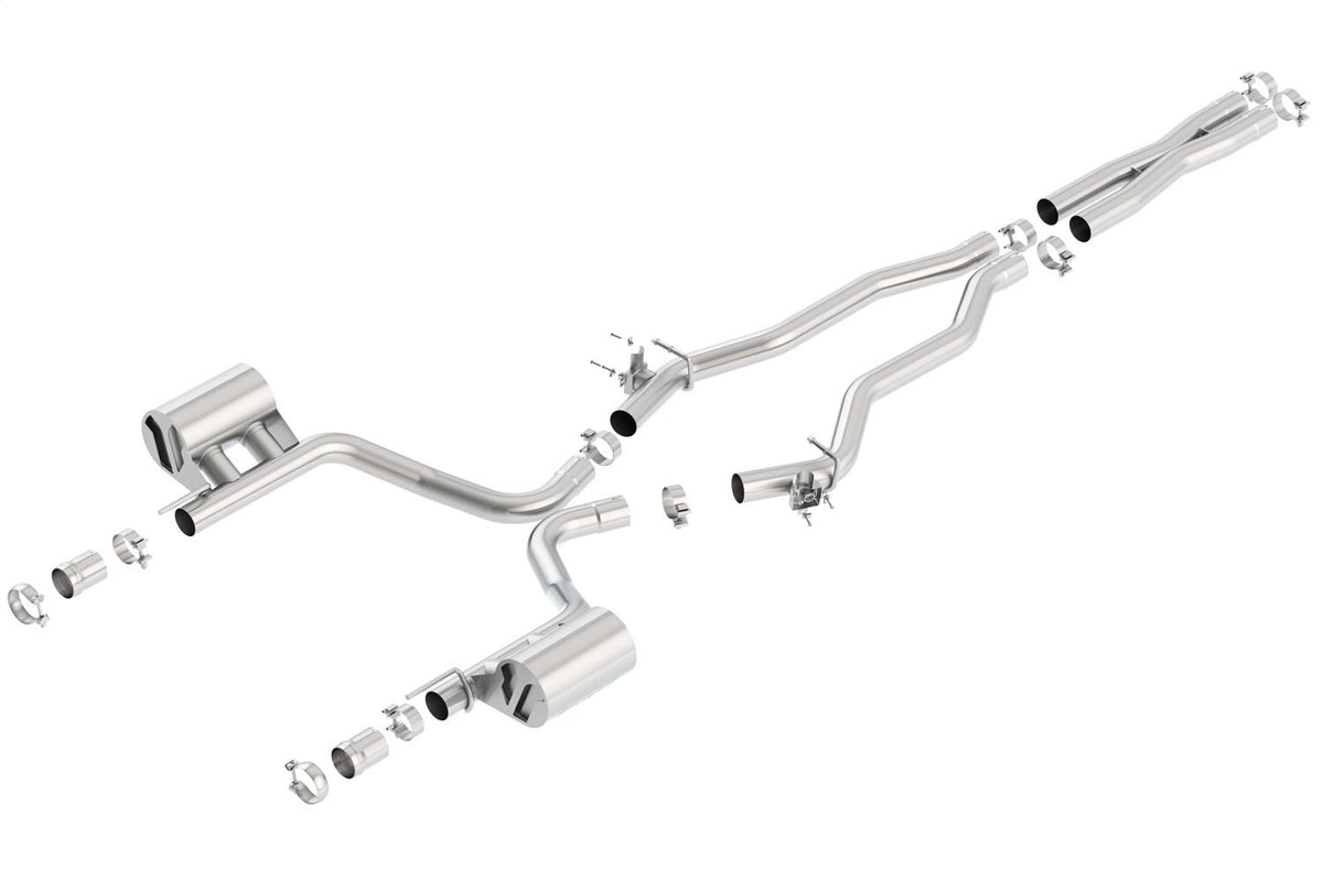 Borla Cat-Back(Tm) Exhaust System - Atak(R) - Stainless Steel Tips (2015-2023 Challenger) - 140678