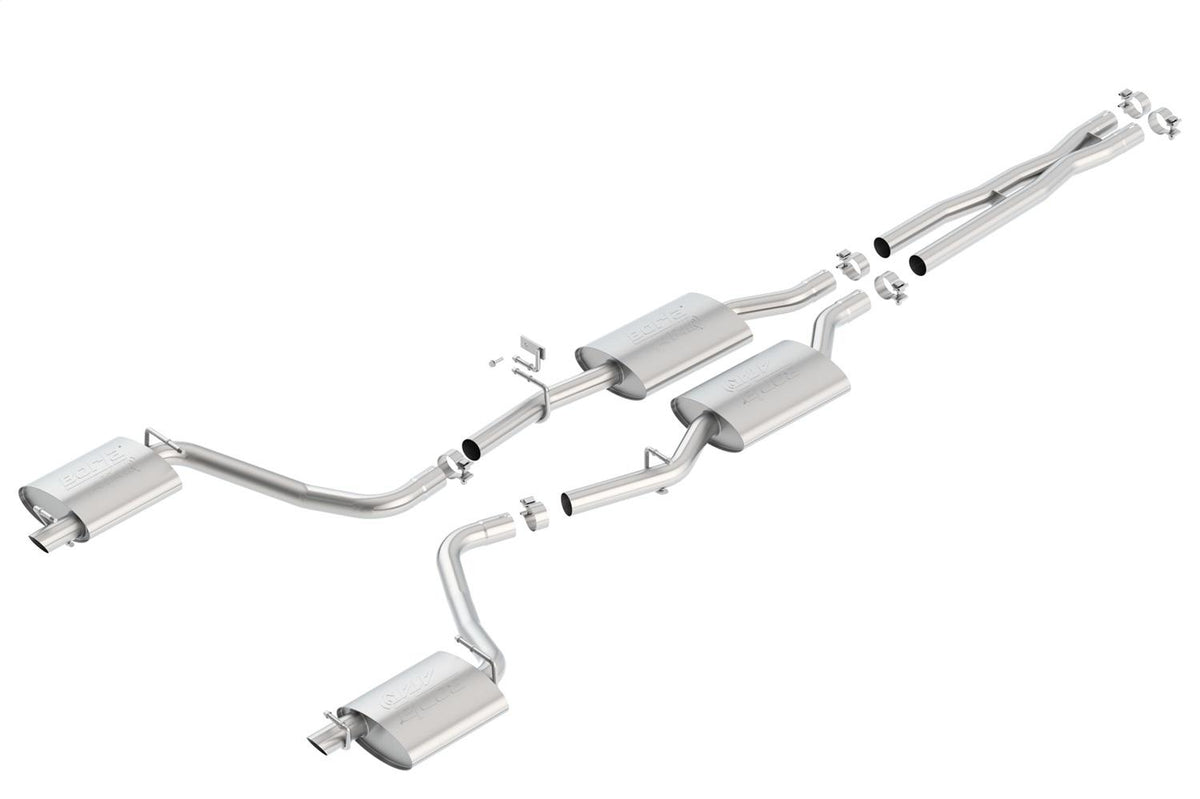 Borla Cat-Back(Tm) Exhaust System - Atak(R) - Stainless Steel Tips (2015-2023 300, Charger) - 140686
