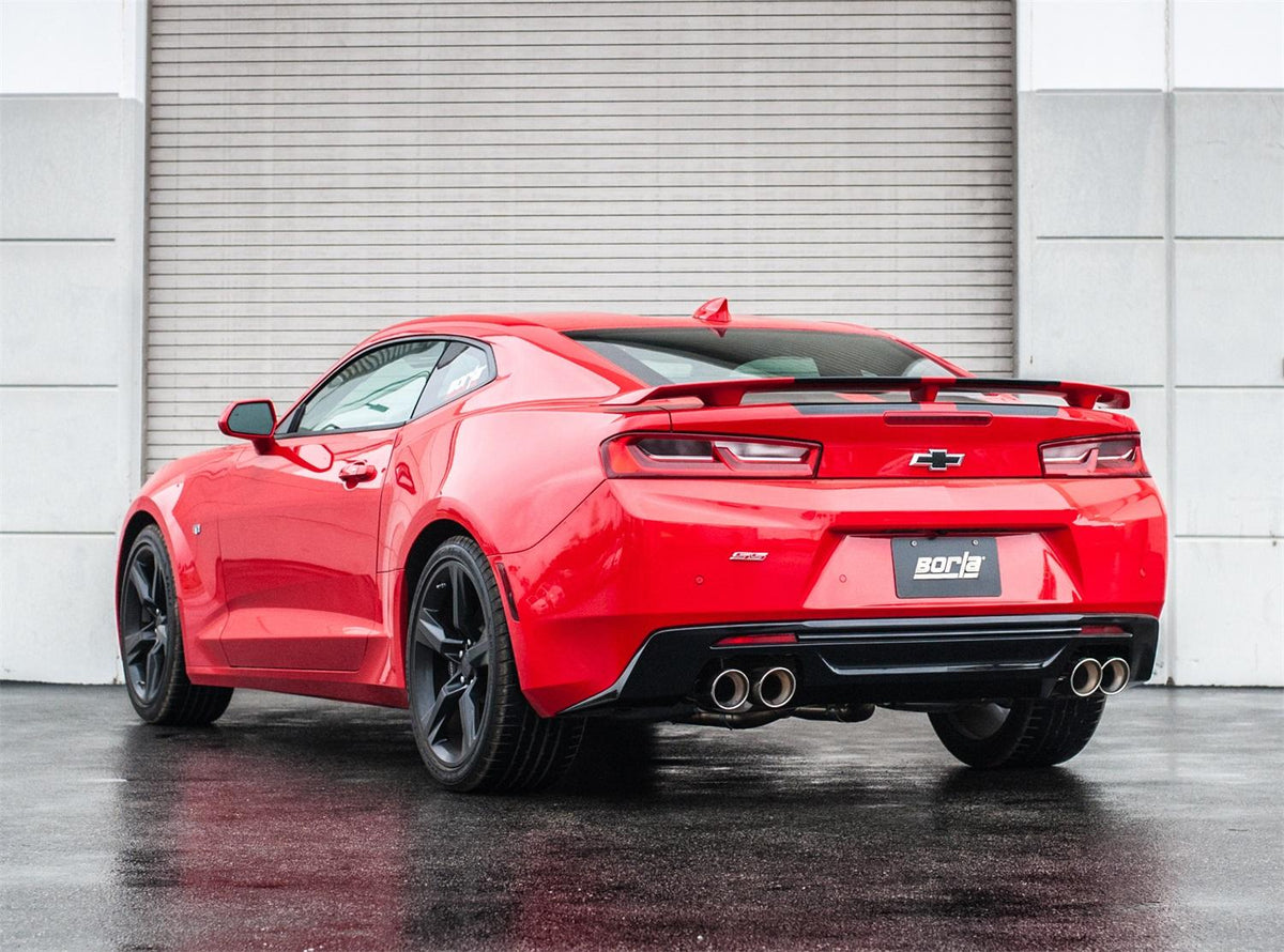 Borla Cat-Back(Tm) Exhaust System - Atak(R) - Stainless Steel Tips (2016-2023 Camaro SS) - 140688