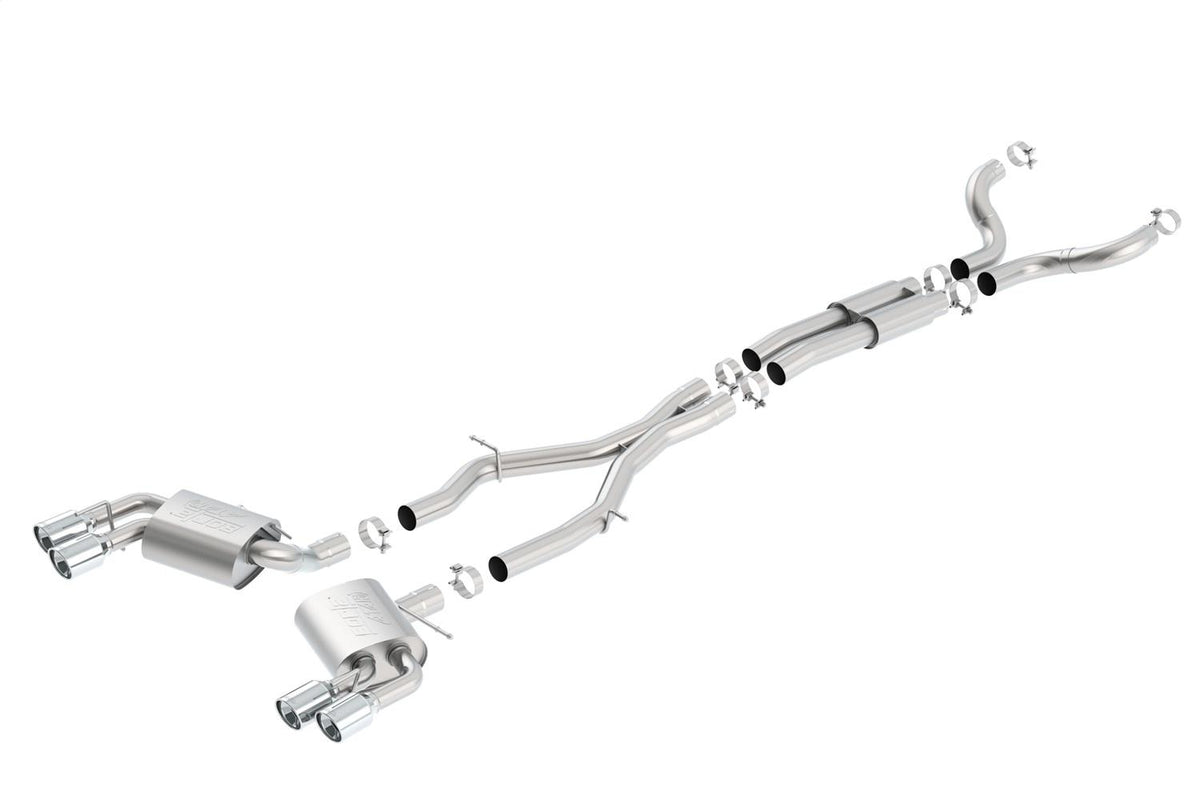 Borla Cat-Back(Tm) Exhaust System - Atak(R) - Stainless Steel Tips (2016-2023 Camaro SS) - 140688