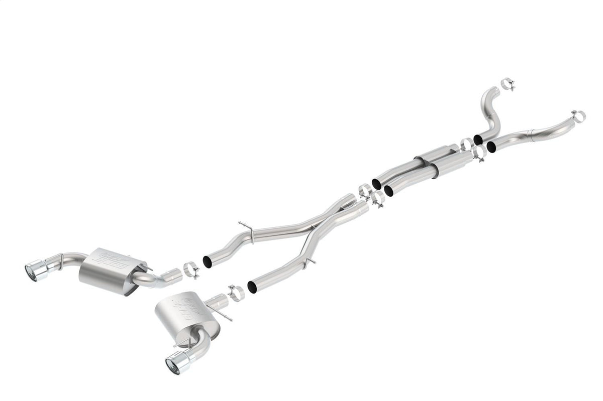 Borla Cat-Back(Tm) Exhaust System - Atak(R) - Stainless Steel Tips (2016-2023 Camaro SS) - 140690