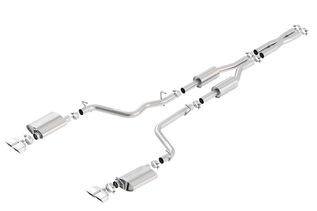Borla Cat-Back(Tm) Exhaust System - S-Type - Stainless Steel Tips (2009-2014 Challenger) - 140707