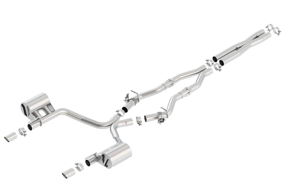 Borla Cat-Back(Tm) Exhaust System - Atak(R) - Stainless Steel Tips (2017-2023 300, Charger) - 140723