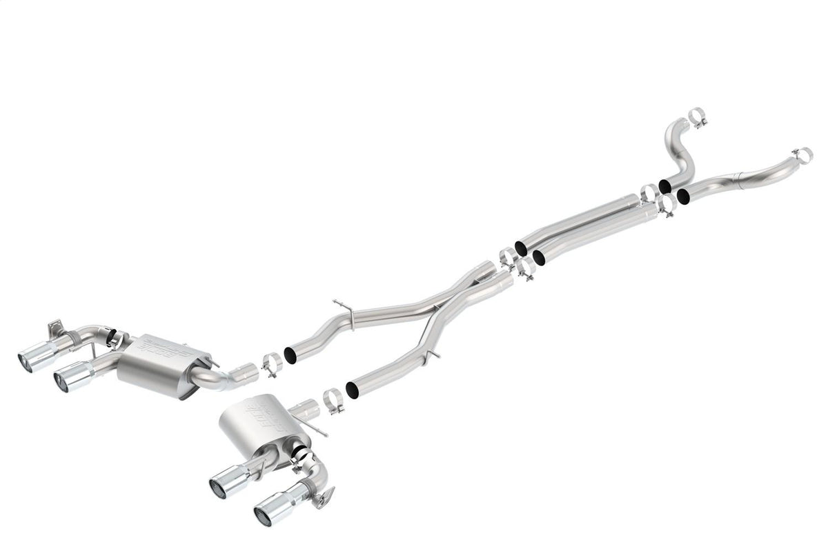 Borla Cat-Back(Tm) Exhaust System - S-Type - Stainless Steel Tips (2017-2023 Camaro ZL1) - 140726