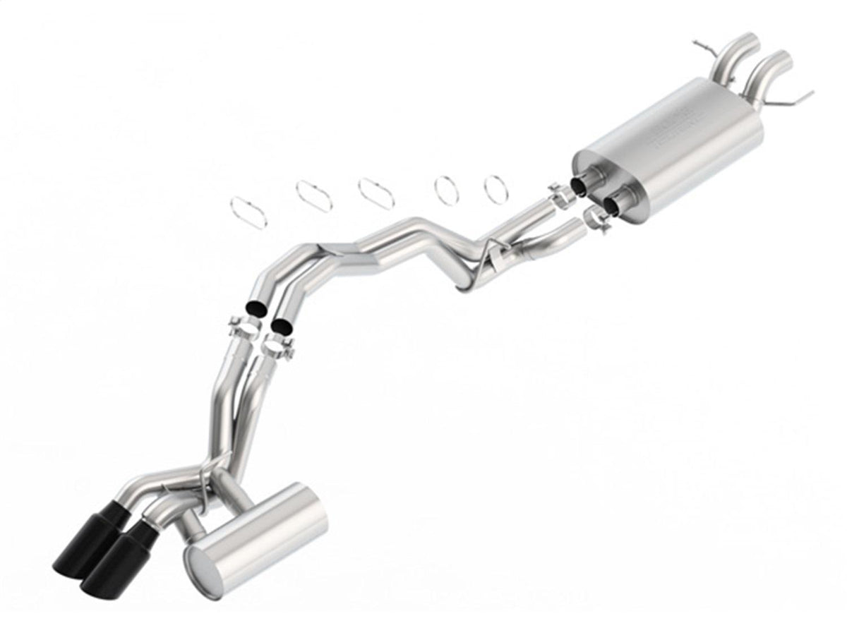 Borla Cat-Back(Tm) Exhaust System - Touring - Stainless Steel Tips (2018-2023 Navigator) - 140744