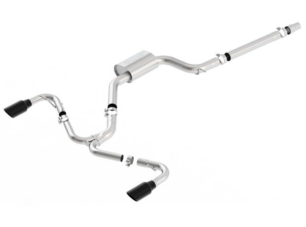 Borla Cat-Back(Tm) Exhaust System - S-Type - Stainless Black Tips (2018-2020 GTI) - 140751BC