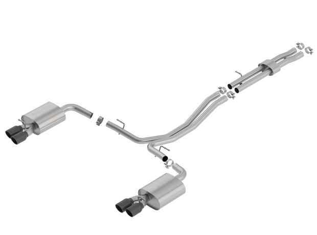 Borla Cat-Back(Tm) Exhaust System - S-Type - Stainless Black Tips (2019-2019 Explorer Sport) - 140765BC