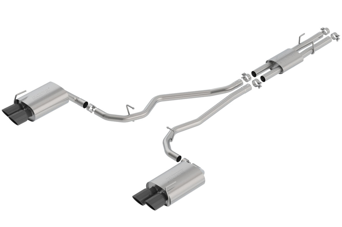 Borla Cat-Back(Tm) Exhaust System - Atak(R) - Stainless Black Tips (2020-2025 Explorer, Aviator) - 140821BC