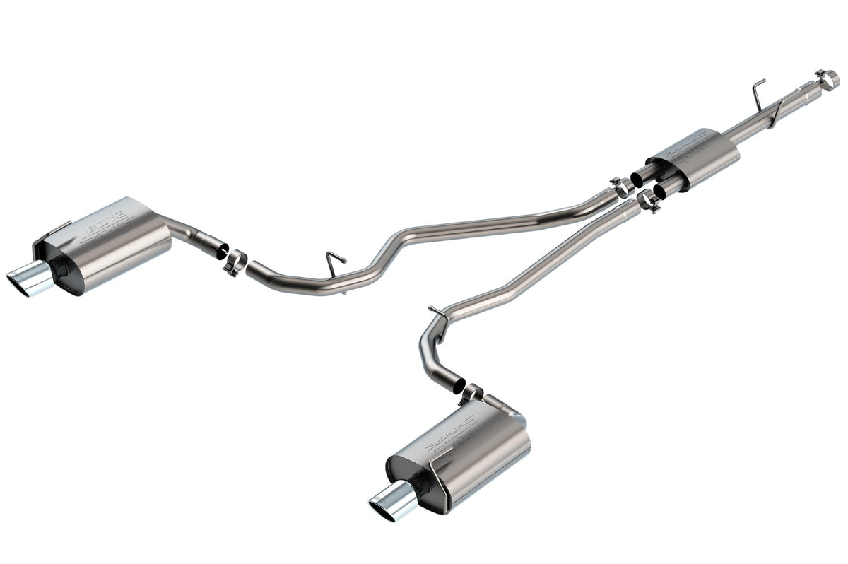 Borla Cat-Back(Tm) Exhaust System - S-Type - Stainless Steel Tips (2020-2023 Explorer) - 140825