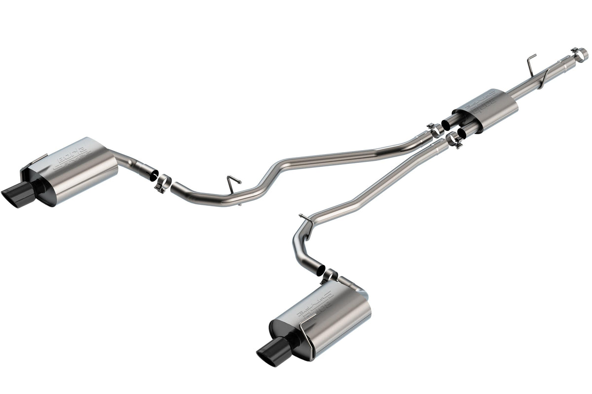 Borla Cat-Back(Tm) Exhaust System - S-Type - Stainless Black Tips (2020-2023 Explorer) - 140825BC