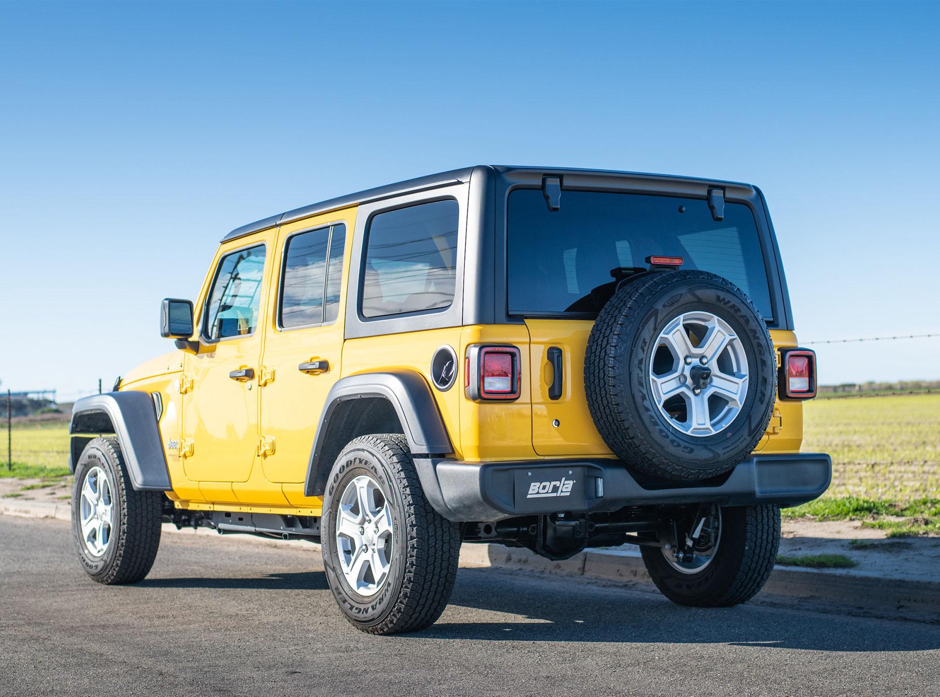 Borla Cat-Back(Tm) Exhaust System - S-Type - Stainless Steel Tips (2018-2023 Wrangler) - 140829