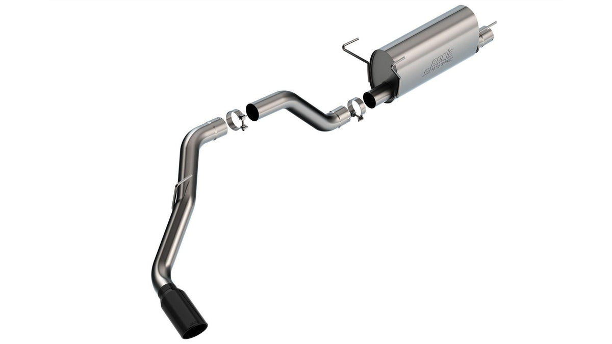 Borla Cat-Back(Tm) Exhaust System - S-Type - Stainless Black Tips (2019-2023 2500, 3500) - 140851BC