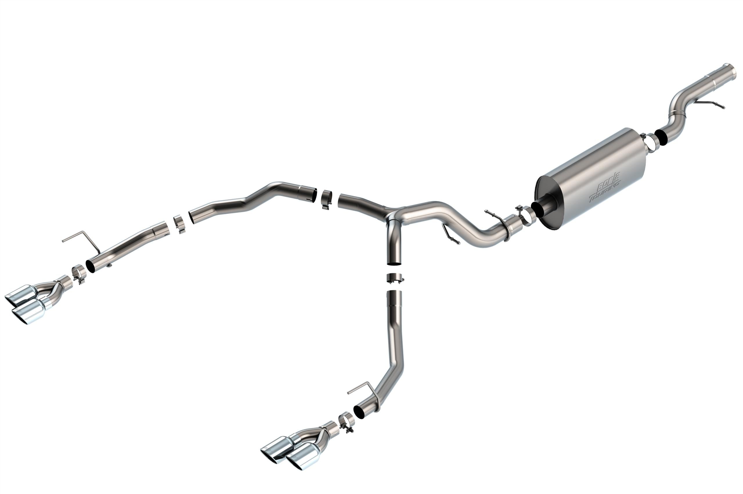 Borla Cat-Back(Tm) Exhaust System - Touring - Stainless Steel Tips (2021-2023 Yukon, Tahoe) - 140858