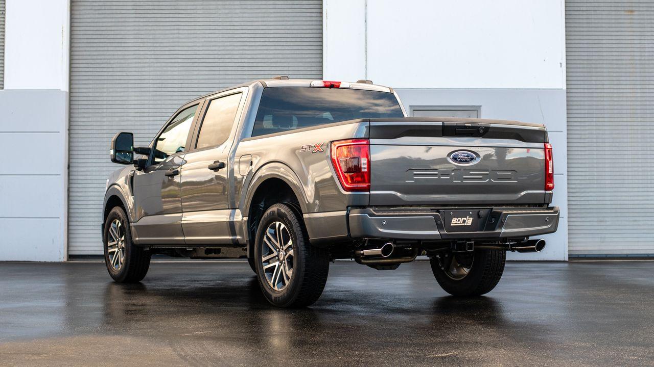 Borla Cat-Back(Tm) Exhaust System - Atak(R) - Stainless Steel Tips (2021-2023 Ford F-150) - 140864