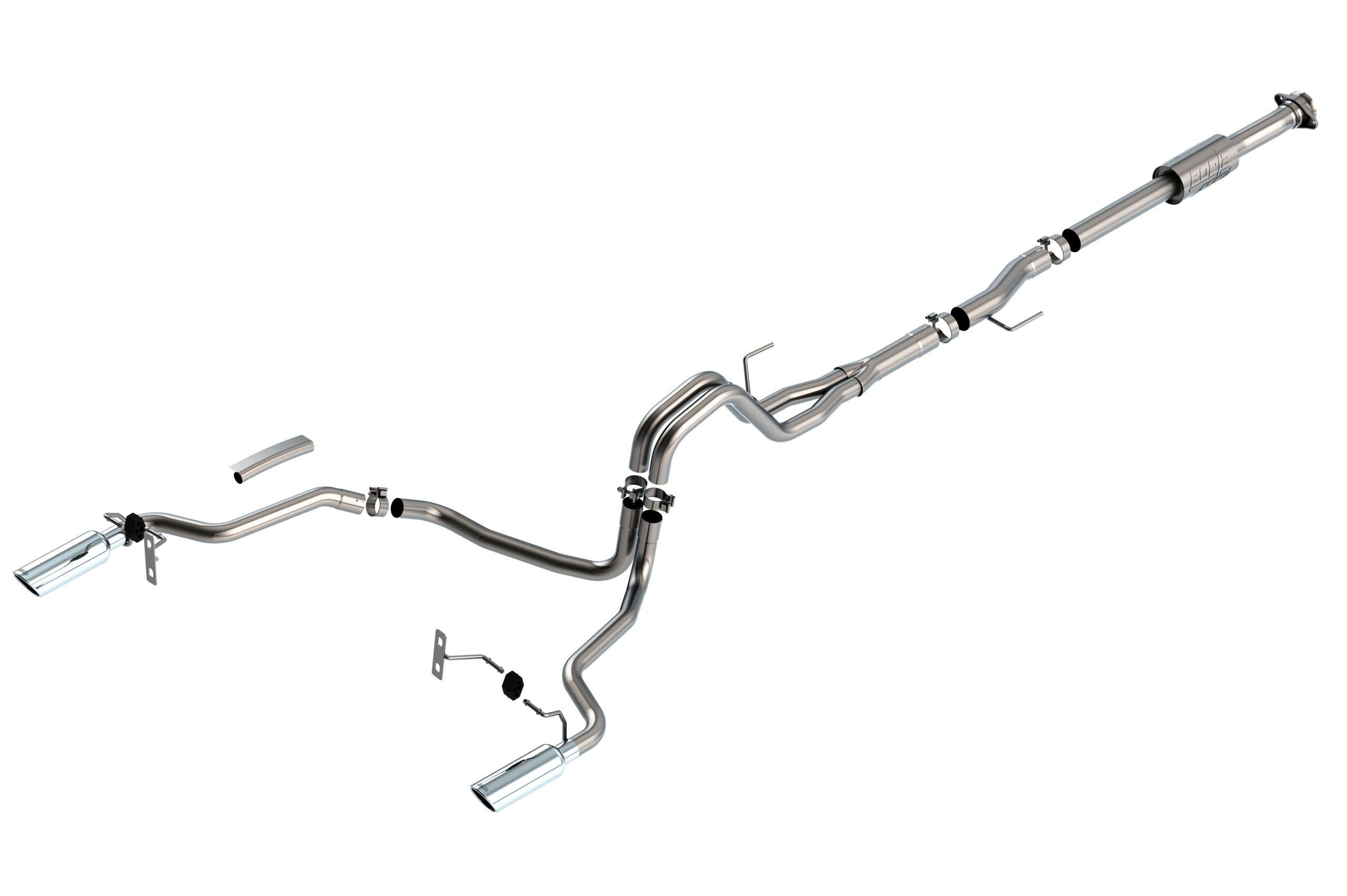 Borla Cat-Back(Tm) Exhaust System - Atak(R) - Stainless Steel Tips (2021-2023 Ford F-150) - 140864