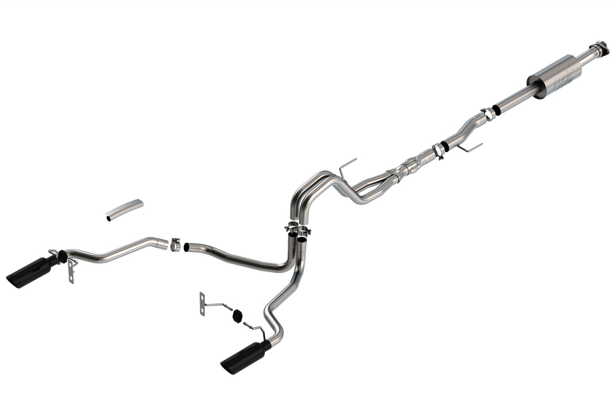 Borla Cat-Back(Tm) Exhaust System - Atak(R) - Stainless Black Tips (2021-2026 Ford F-150) - 140867BC
