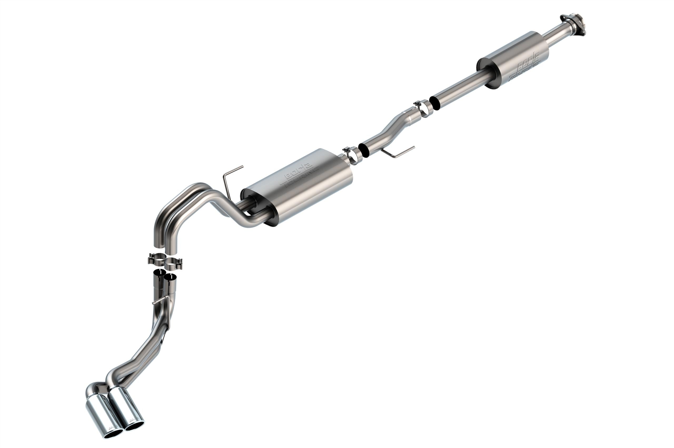 Borla Cat-Back(Tm) Exhaust System - Touring - Stainless Steel Tips (2021-2023 Ford F-150) - 140870