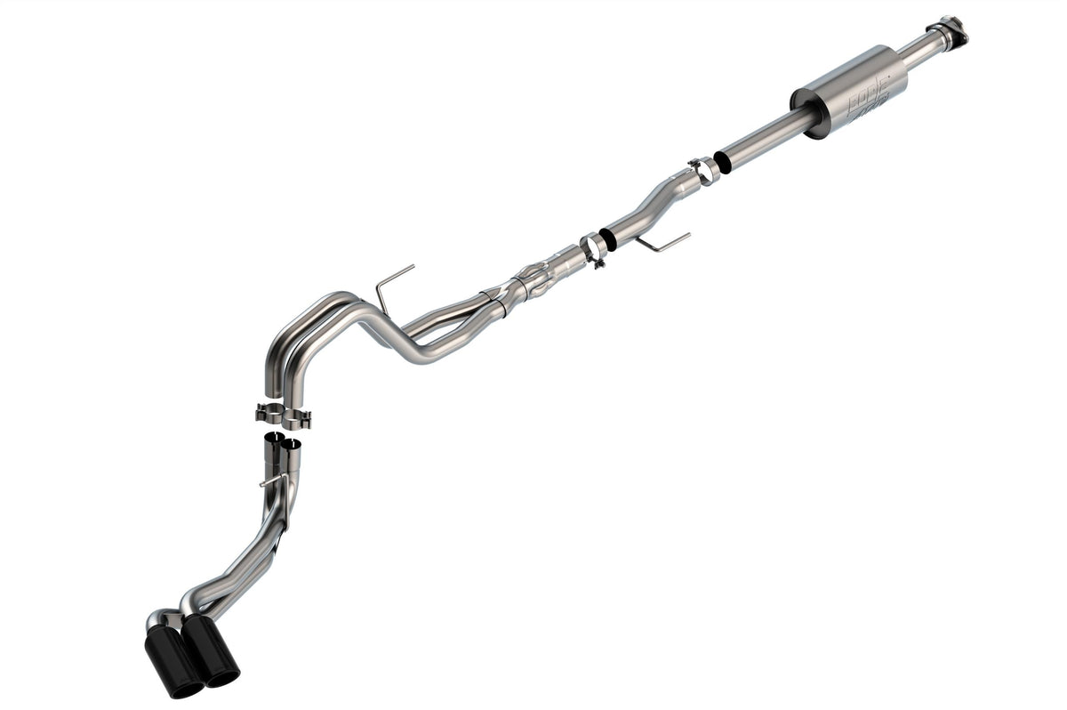 Borla Cat-Back(Tm) Exhaust System - Atak(R) - Stainless Black Tips (2021-2026 Ford F-150) - 140875BC