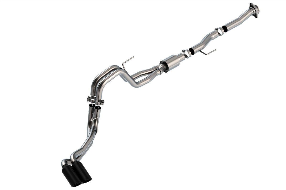 Borla Cat-Back(Tm) Exhaust System - Atak(R) - Stainless Black Tips (2021-2026 Ford F-150) - 140877BC