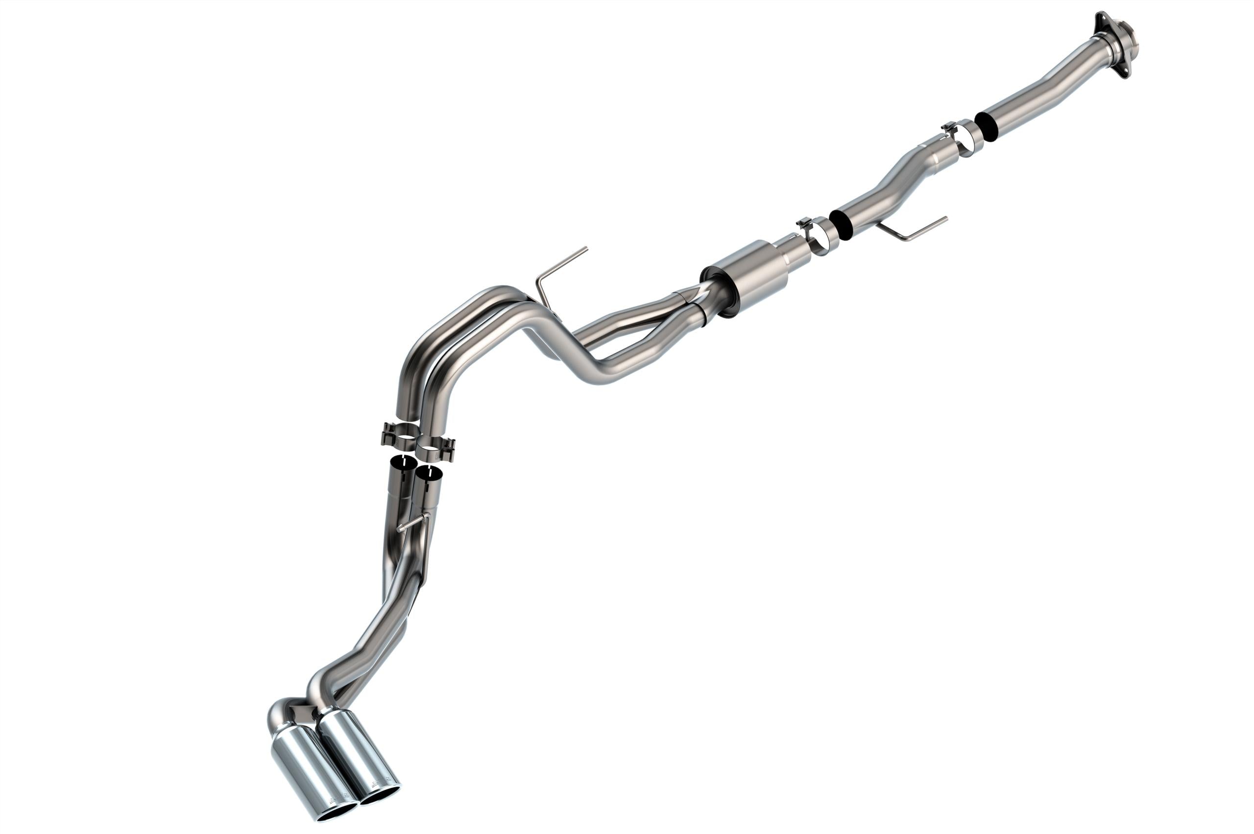 Borla Cat-Back(Tm) Exhaust System - Atak(R) - Stainless Steel Tips (2021-2026 Ford F-150) - 140877