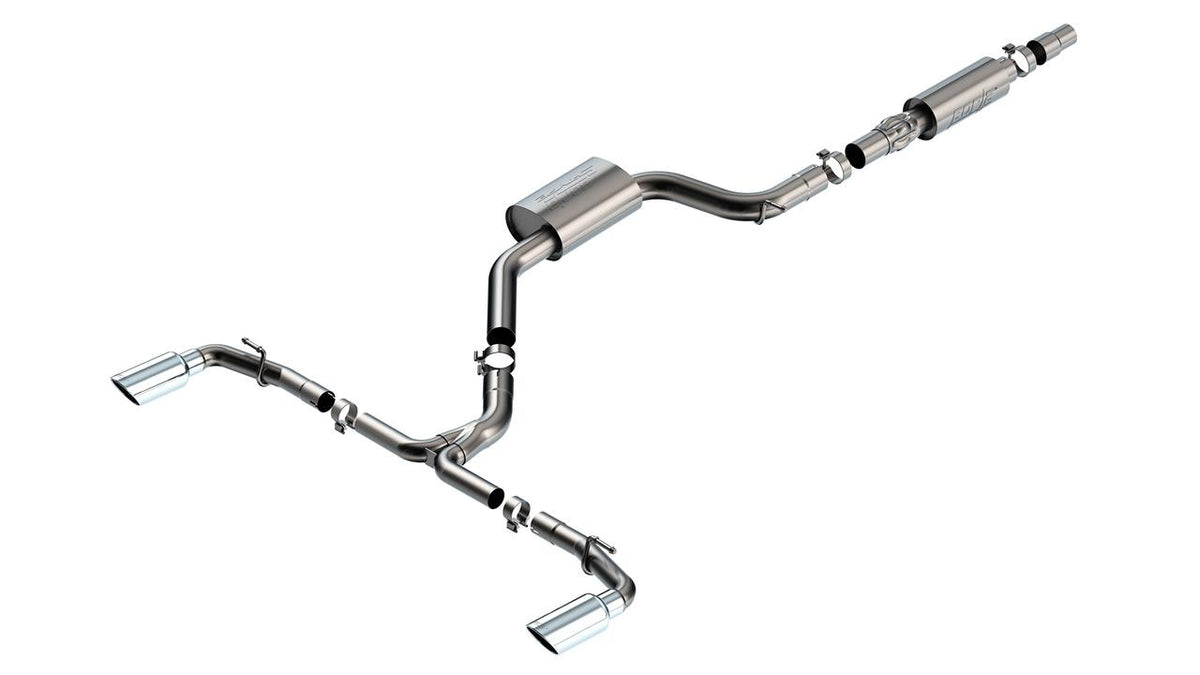 Borla Cat-Back(Tm) Exhaust System - S-Type - Stainless Steel Tips (2022-2023 GTI) - 140883