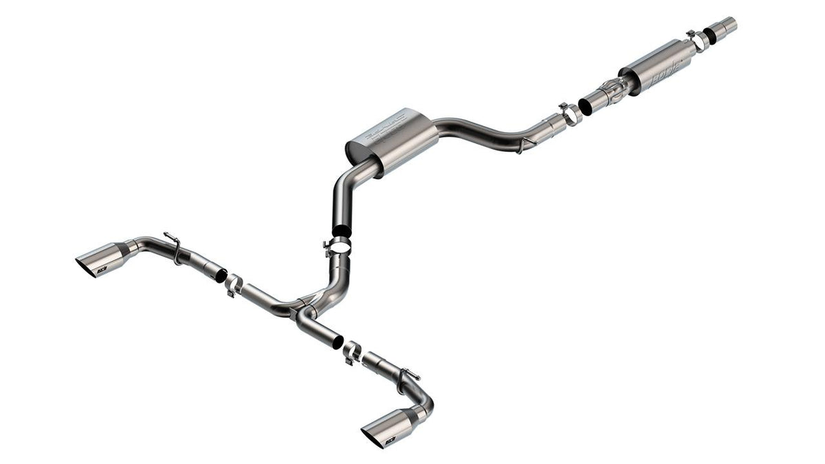 Borla Cat-Back(Tm) Exhaust System - S-Type - Brushed Stainless Steel Tips (2022-2023 GTI) - 140883SB