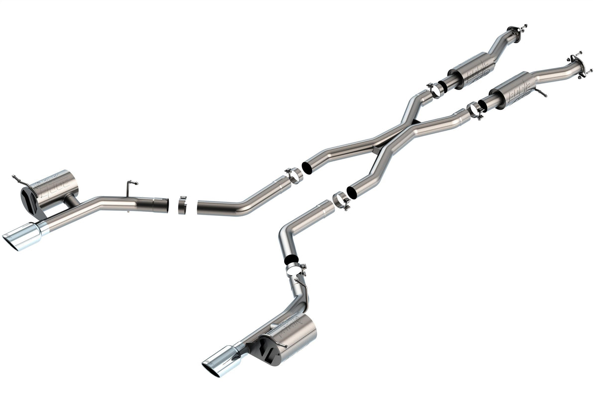 Borla Cat-Back(Tm) Exhaust System - Atak(R) - Stainless Steel Tips (2021-2023 Durango SRT Hellcat) - 140886