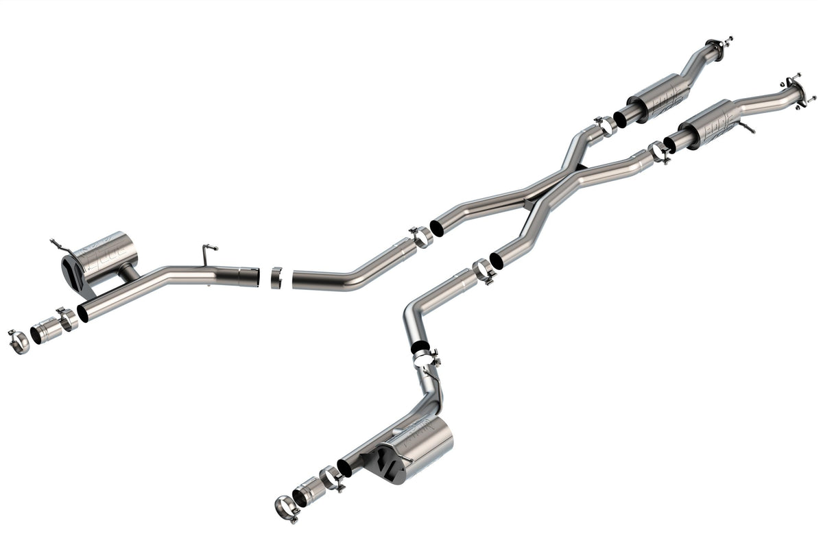 Borla Cat-Back(Tm) Exhaust System - Atak(R) - Stainless Steel Tips (2021-2023 Durango SRT Hellcat) - 140888