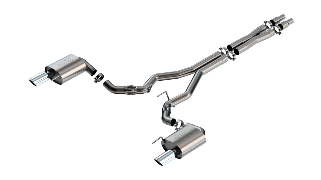 Borla Cat-Back Exhaust System -ATAK - Stainless Steel Dual Tips (2024-2026 Mustang w/ Non Active Exhaust) - 140961