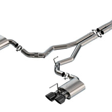 Borla Cat-Back Exhaust System - ATAK - Black Chrome Quad Tips (2024-2026 Mustang Dark Horse) - 140965BC