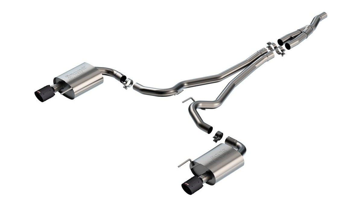 Borla Cat-Back(Tm) Exhaust System - S-Type (2024-2025 Mustang EcoBoost, Mustang EcoBoost Premium) - 140979CFBA