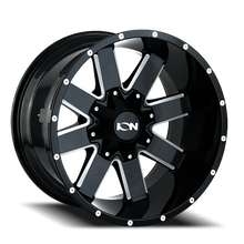 ION Wheels Type 141 20x10 / 8x165.1 BP / -19mm Offset / 130.8mm Hub Gloss Black Milled Wheel - 141-2176M